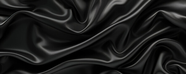 Fototapeta premium A seamless black background with a subtle fabric-like texture, adding a touch of elegance and sophistication.