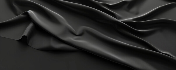 Fototapeta premium A bright black background with a soft, velvety finish, perfect for highlighting objects or text.