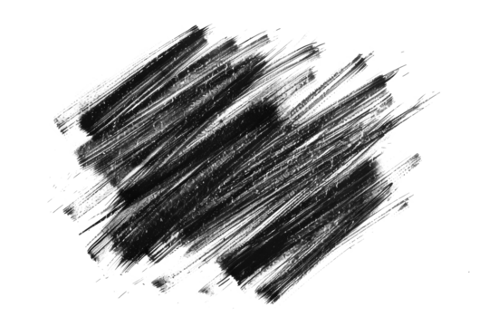 grunge graphite pencil hatching lines isolated on transparent - Powered by Adobe