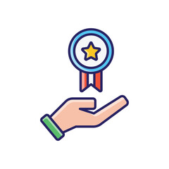 Achievement vector icon