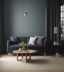 The room features a minimalist design with a modern aesthetic.