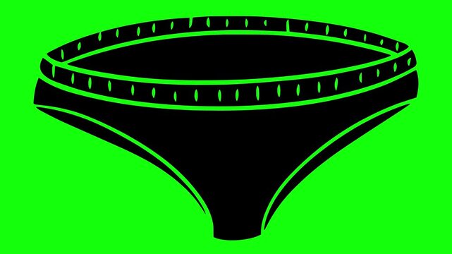 underpants illustration video animation boxer fashion underwear silhouette male logo shorts icon textile clothes garment apparel underclothes panties clothing outline wear pants trunks for green scree