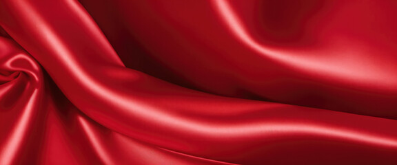 Obraz premium Luxury Red satin smooth fabric background