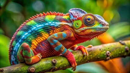 chameleon on a tree