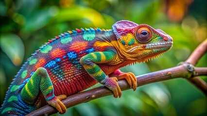 Obraz premium chameleon on a branch