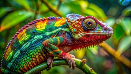 Obraz premium chameleon on a branch