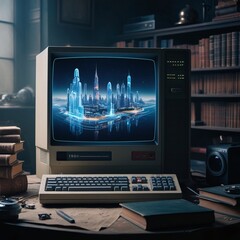 MONITOR SHOWING FUTURE