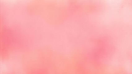 Pink orange background with texture and distressed vintage grunge and watercolor paint stains backdrop