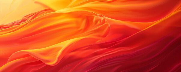 Obraz premium A vibrant dual-color background featuring a smooth blend of bright orange and deep red, creating a warm and energetic design.