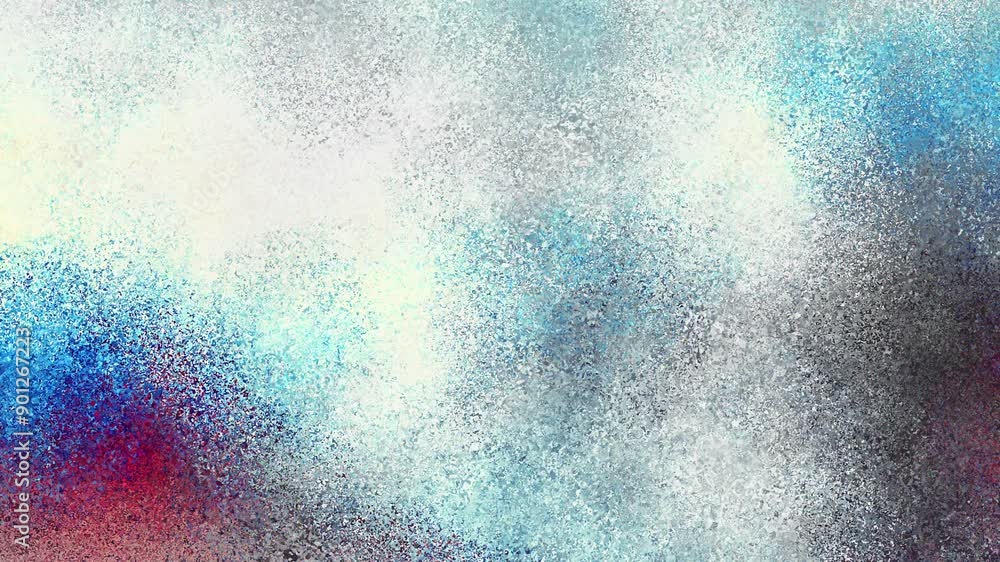 Poster Seamless colorful abstract background with rough grain for loop playback. Dynamic gradient animation with grainy grains on abstract background