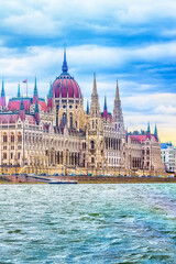 Obraz premium Hungarian Parliament, Budapest, Hungary