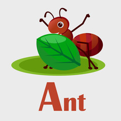 Learning alphabet A for Ant