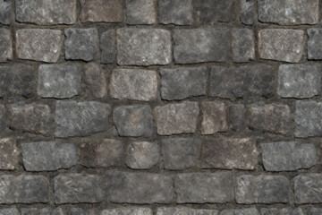 Fototapeta premium Processed collage of old street pavement surface texture. Background for banner, backdrop