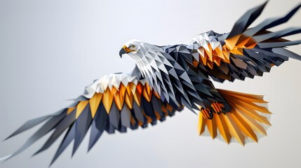 Fototapeta premium low poly eagle