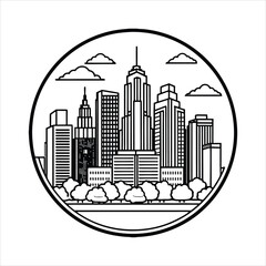 Skyscrapers vector