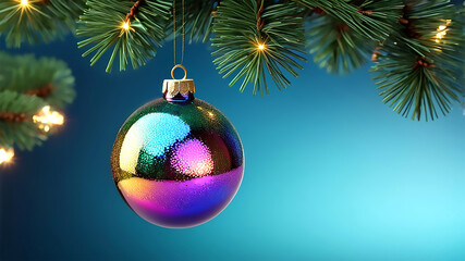 Elegant Christmas Bauble with Festive Decorations