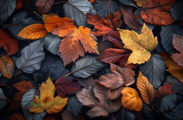 Autumn Leaves on the Forest Floor