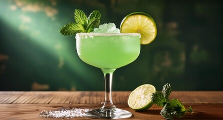 cocktail with lime
