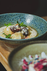 A vibrant collection of coffee, lemonades, ready meals, bistro photography, and desserts. Enjoy gourmet drinks, plated dishes, and sweet treats, perfect for showcasing culinary artistry and café ambia