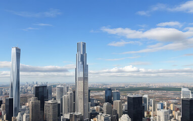 The scene offers a dramatic and detailed perspective of the island's architectural grandeur.