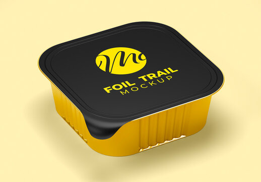 Foil Tray Square Mockup