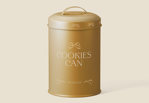 Cookie Can Mockup