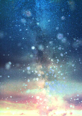 夜空に浮かぶ雲