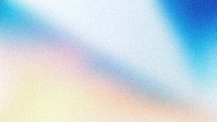 Abstract gradient background featuring a blend of blue, white, pink, and light yellow hues, creating a smooth and soft transition. Perfect for modern designs, digital art, and serene backdrops