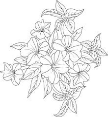 Adult flower patterns made by hand for Coloring pages
