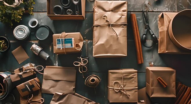 Handmade Brown Paper Gift Wrap, Rustic Charm