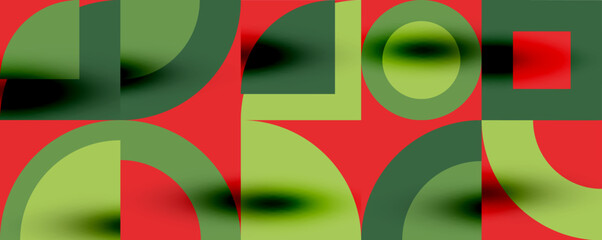 Neo memphis geometric pattern with circles, squares. Pop art abstract background for covers, banners, flyers and posters and other templates