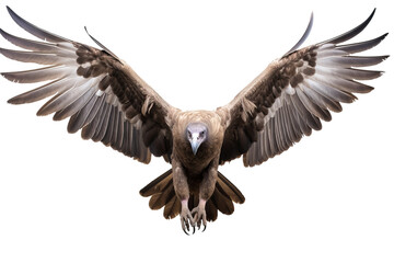 Obraz premium Vulture PNG image of a large bird of prey with detailed feathers and sharp beak, ideal for wildlife and nature-themed designs on transparent background