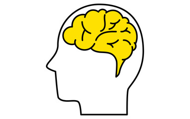 People profile icons, logical thinkers, brains