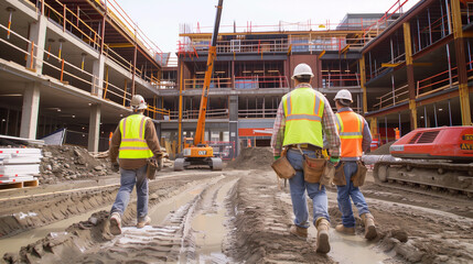 workers at a construction site