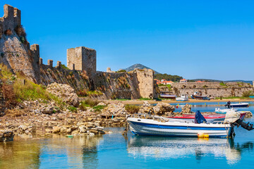 The castle of Methoni in Messinia, Greece