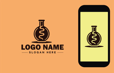 Glassware company icon Glassworks Glass production firm Glass manufacturer flat logo sign symbol editable vector