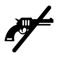 No violence icon in filled style 