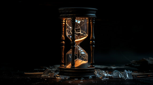 broken hourglass