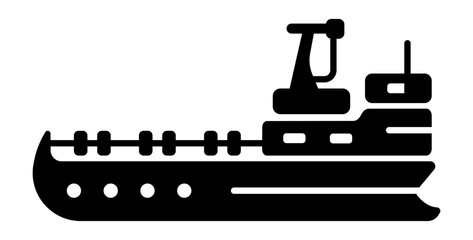 Obraz premium A solid icon of ro ship 
