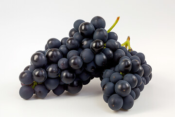 Fototapeta premium bunch of red grapes on white background