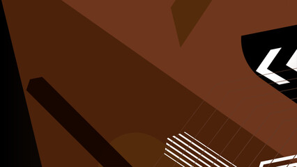 Geometric abstract background in dark brown shade