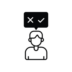 Decision Making vector icon