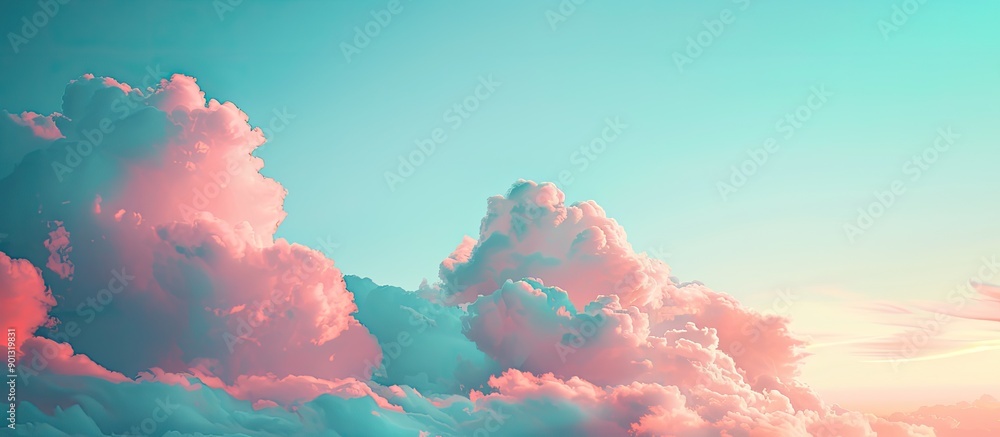 Aufkleber cloudy sky with copy space image in the background