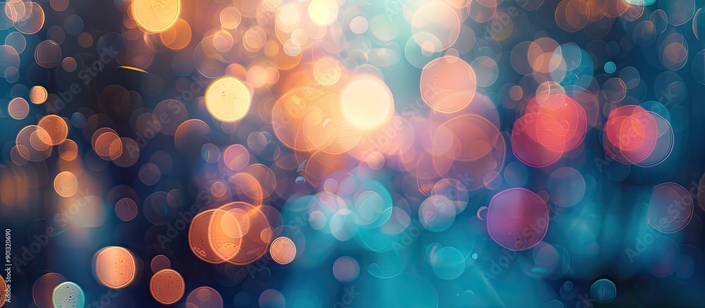 Aufkleber A bokeh background with a blurred out of focus effect ideal for a copy space image