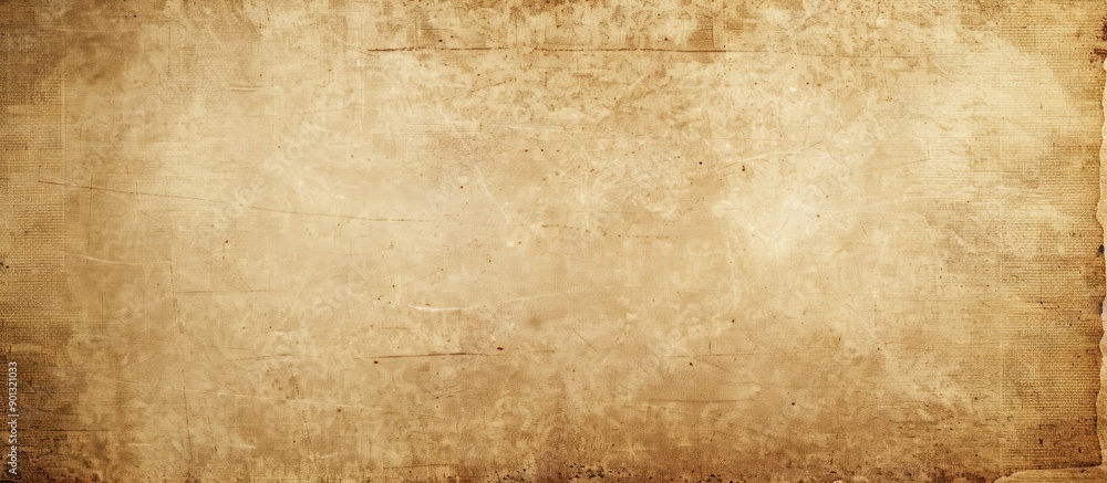 Poster Vintage sepia textured paper with a vignette for a retro look and copy space image