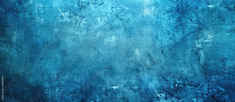 Leinwandbilder grunge background with a blue canvas texture featuring copy space image