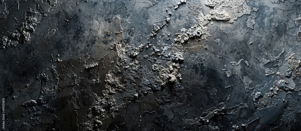 Poster abstract grey and black textured wall with plaster background design pattern providing a sophisticat