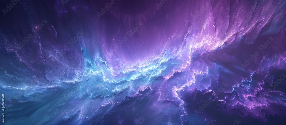 Aufkleber a magical backdrop with an abstract mysterious aura and plenty of copy space image
