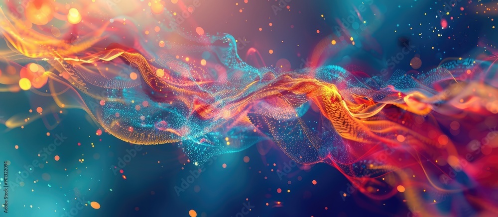 Aufkleber mystical backdrop with abstract and fantastic elements perfect for adding text or graphics with copy