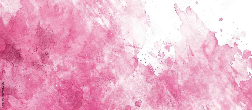 Aufkleber A pink watercolor effect created using a handmade technique ready for use as a copy space image